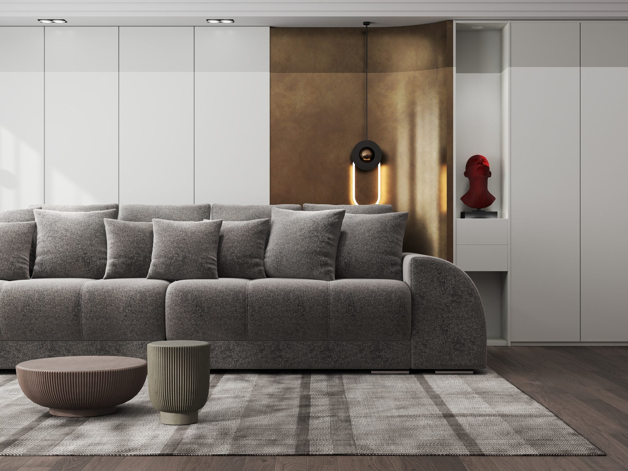 Canapea extensibilă dumonde cu 2 lăzi de depozitare si sezut confortabil din spuma high-density, Verona Monte Gri 16 310x100 cm