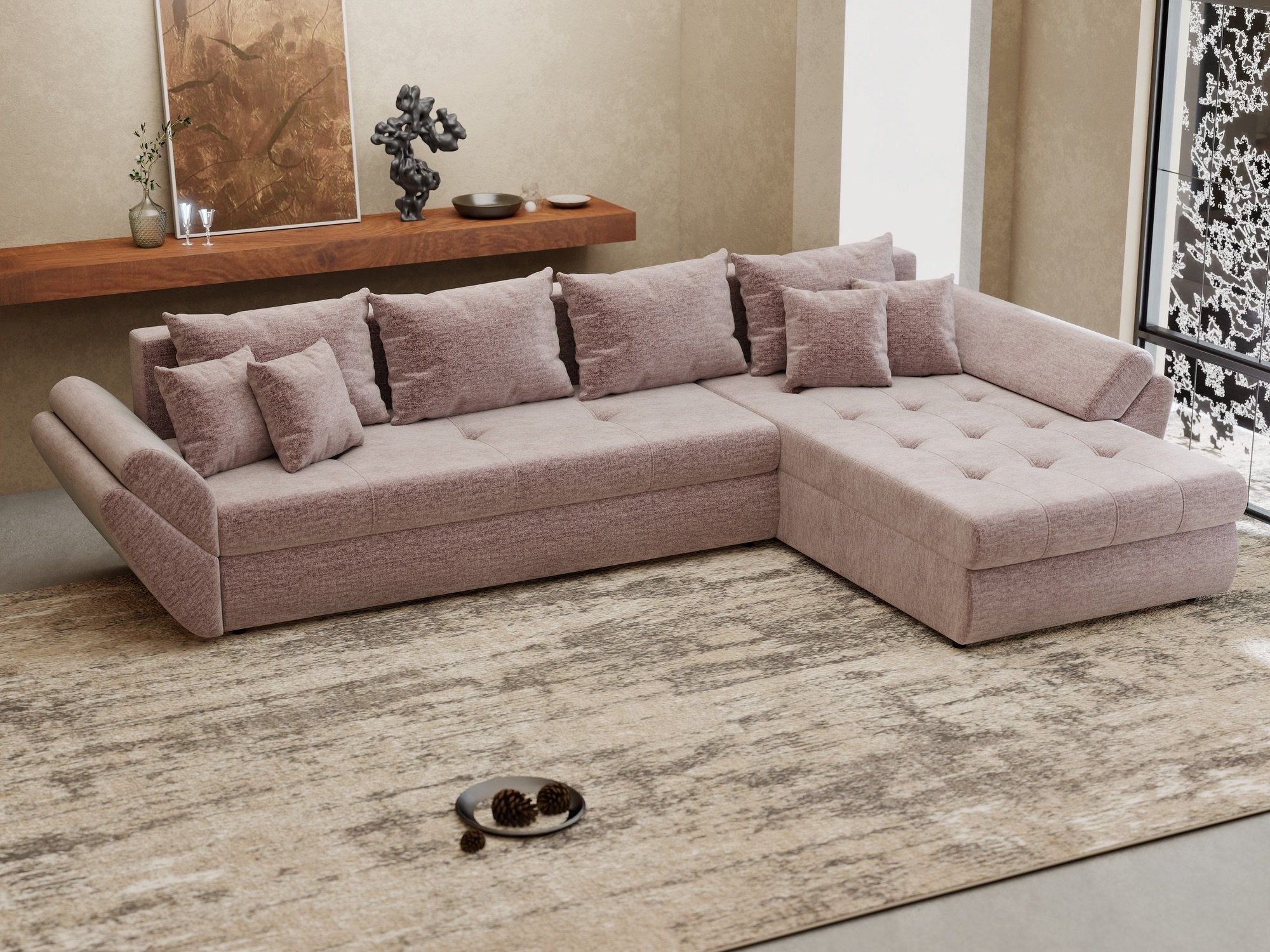Loana XL Monolith Roz Pudrat II