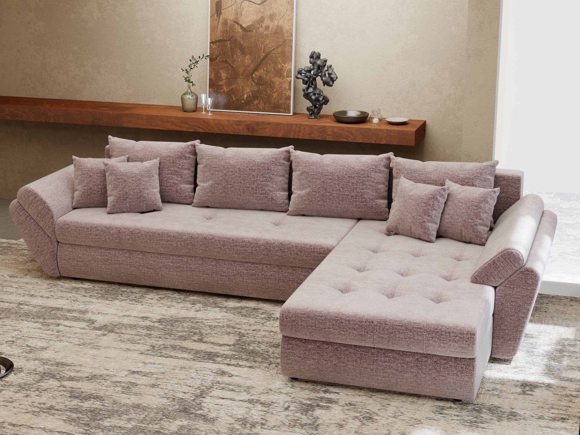 Loana XL Monolith Roz Pudrat II