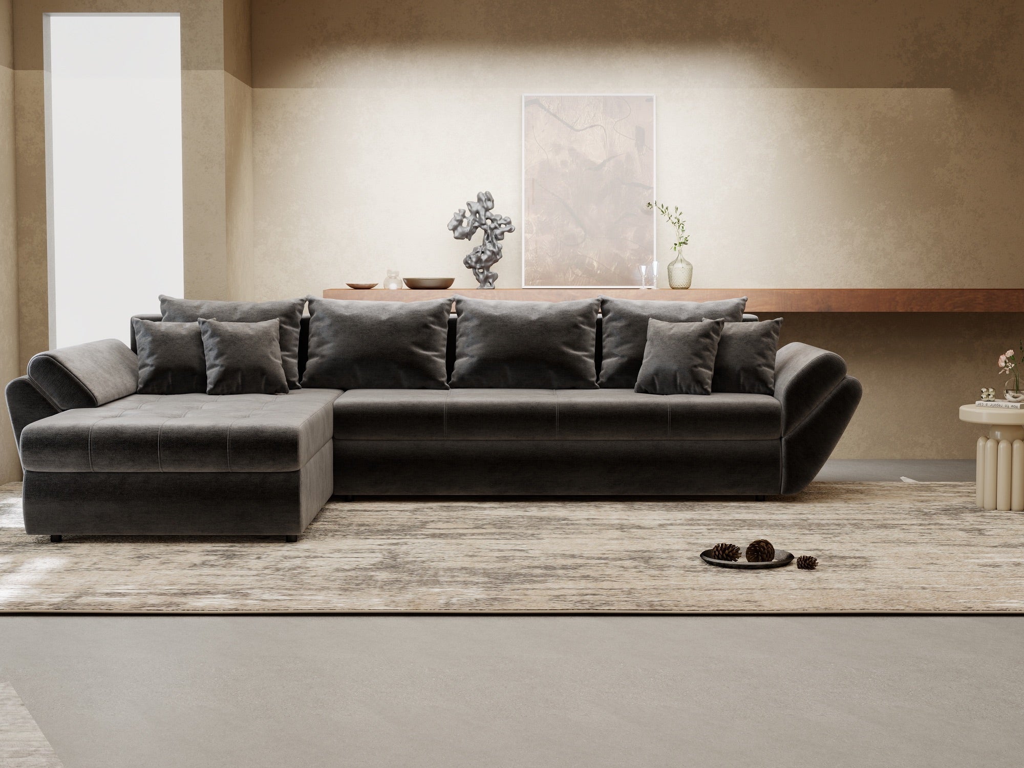 Loana XL Monolith Gri Antracit