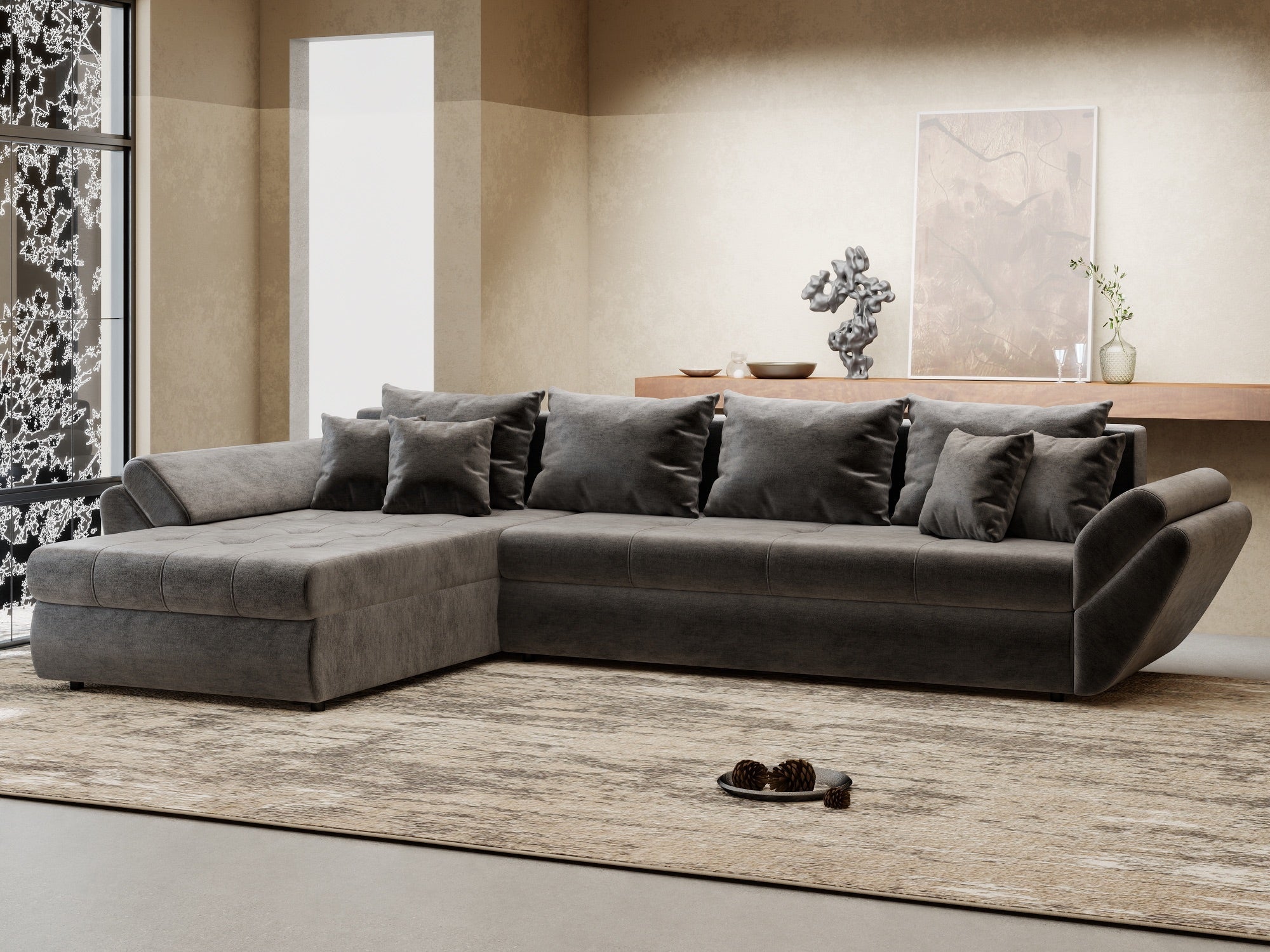 Loana XL Monolith Gri Antracit