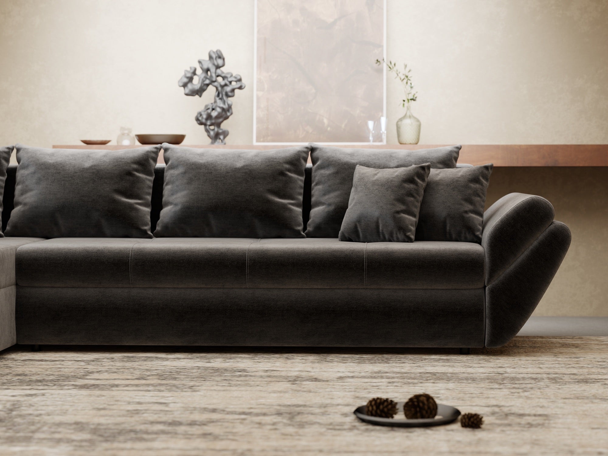 Loana XL Monolith Gri Antracit