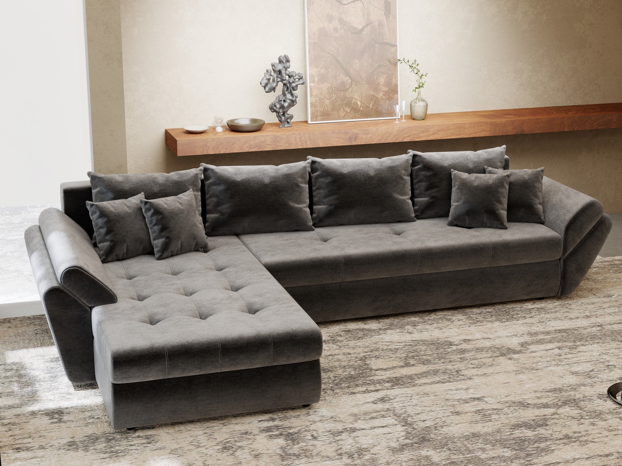Loana XL Monolith Gri Antracit
