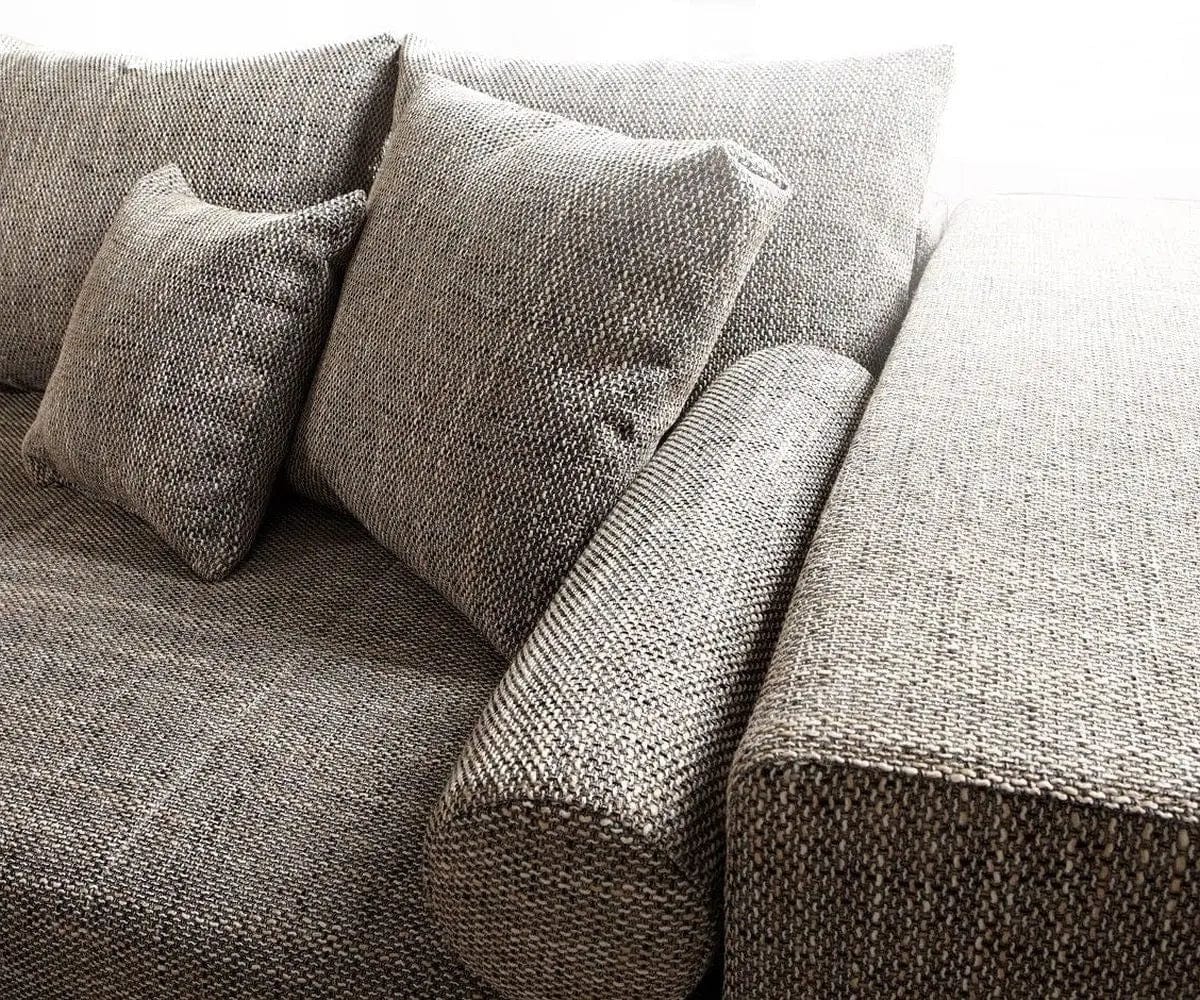 Canapea extensibilă dumonde cu ladă de depozitare si sezut confortabil din spuma high-density, Marbela Magma Grey XXL 295x120 cm