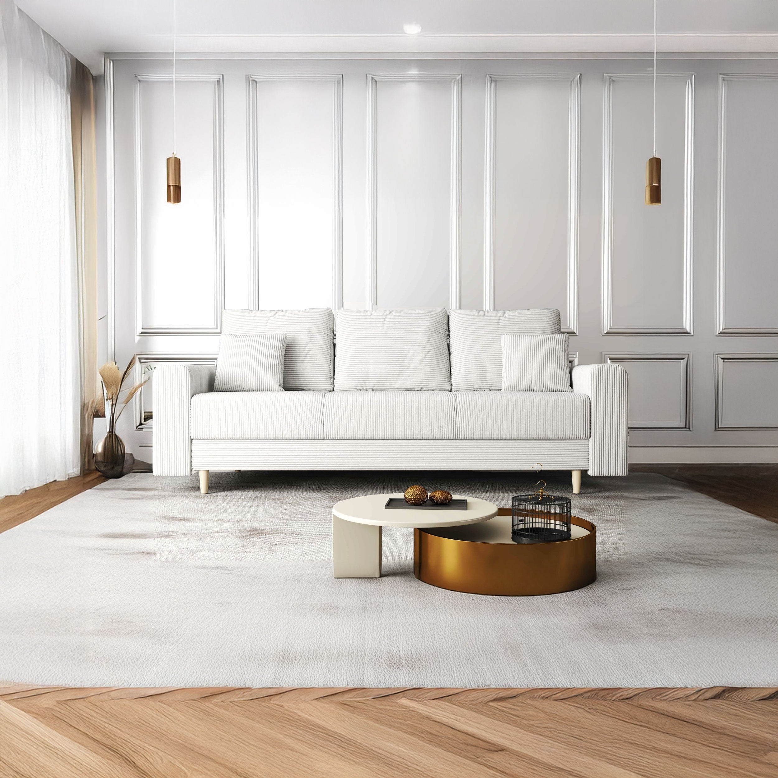 Canapea extensibilă dumonde cu ladă de depozitare si sezut confortabil din spuma HR, Kronos Zoom Gri 210x100 cm fabrica