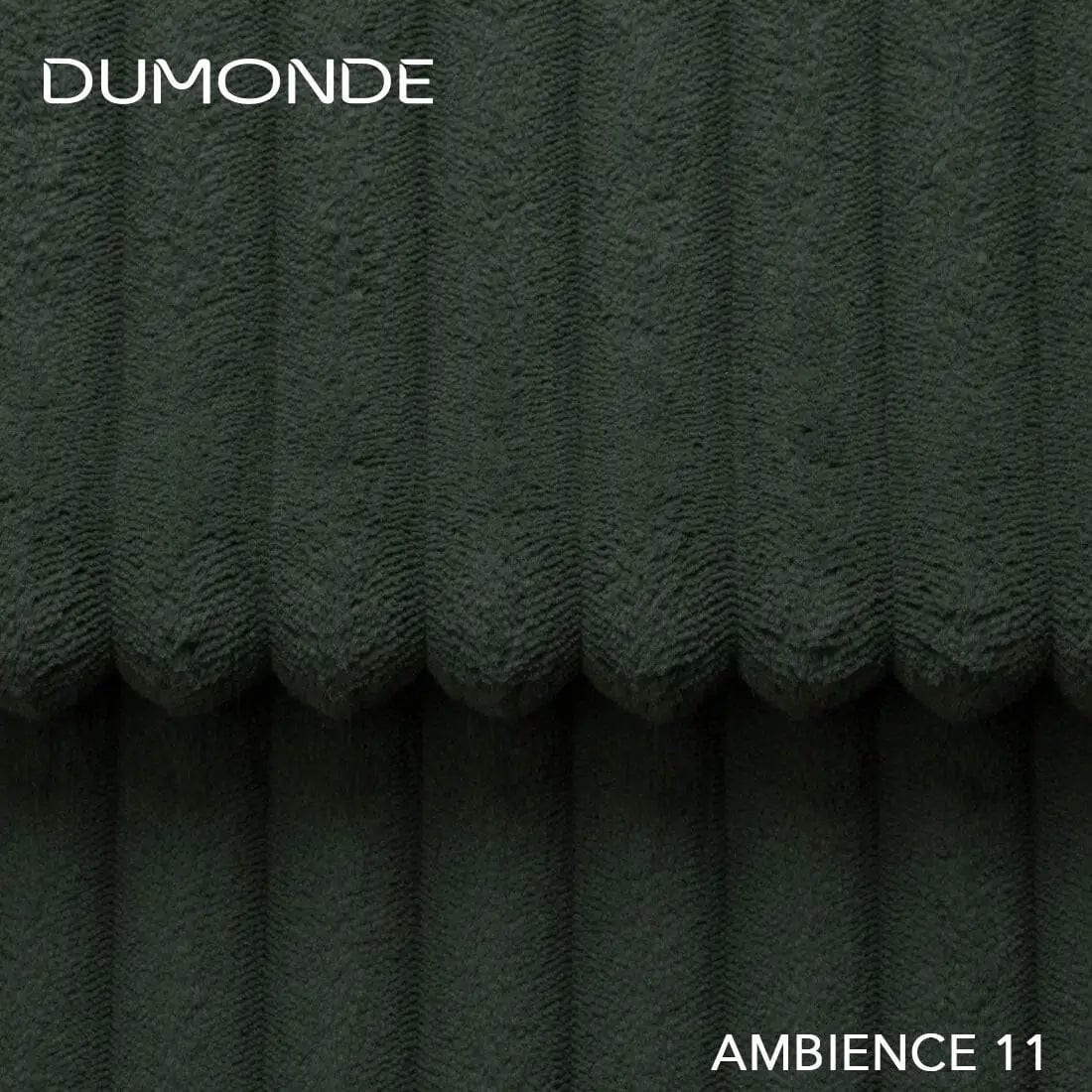 Dumonde kinyitható sarokkanapé tároló rekesszel és kényelmes, nagy sűrűségű habszivacs ülőfelülettel, Loana U Ambience Green 355x185 cm