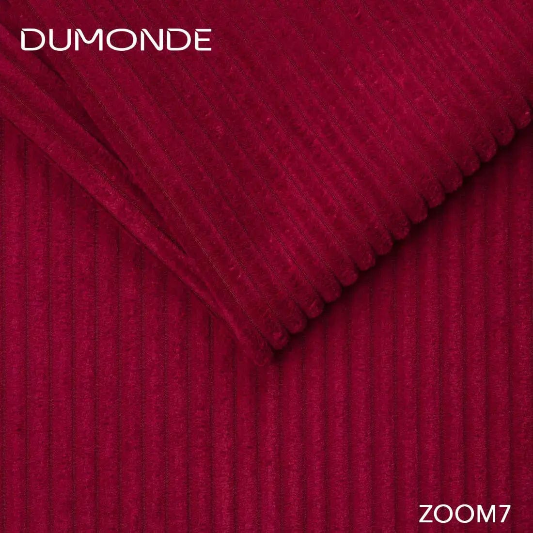 Colțar extensibil dumonde cu ladă de depozitare si sezut confortabil din spuma high-density, Loana Zoom Red 270x185 cm