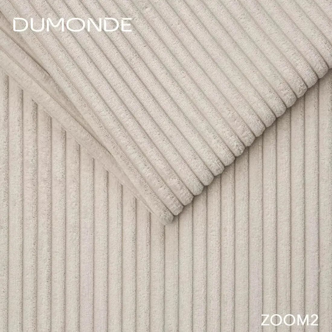 Colțar extensibil dumonde cu ladă de depozitare si sezut confortabil din spuma high-density, Loana Zoom Crem II 270x185 cm