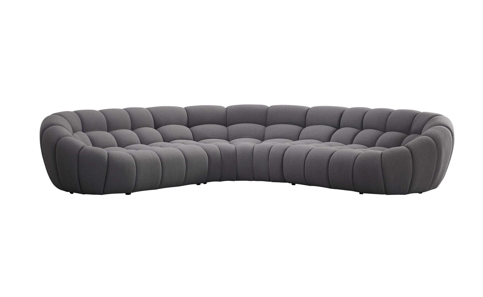 Dumonde félkör alakú kanapé kényelmes HR Bubble hab ülőrésszel 375x120 cm