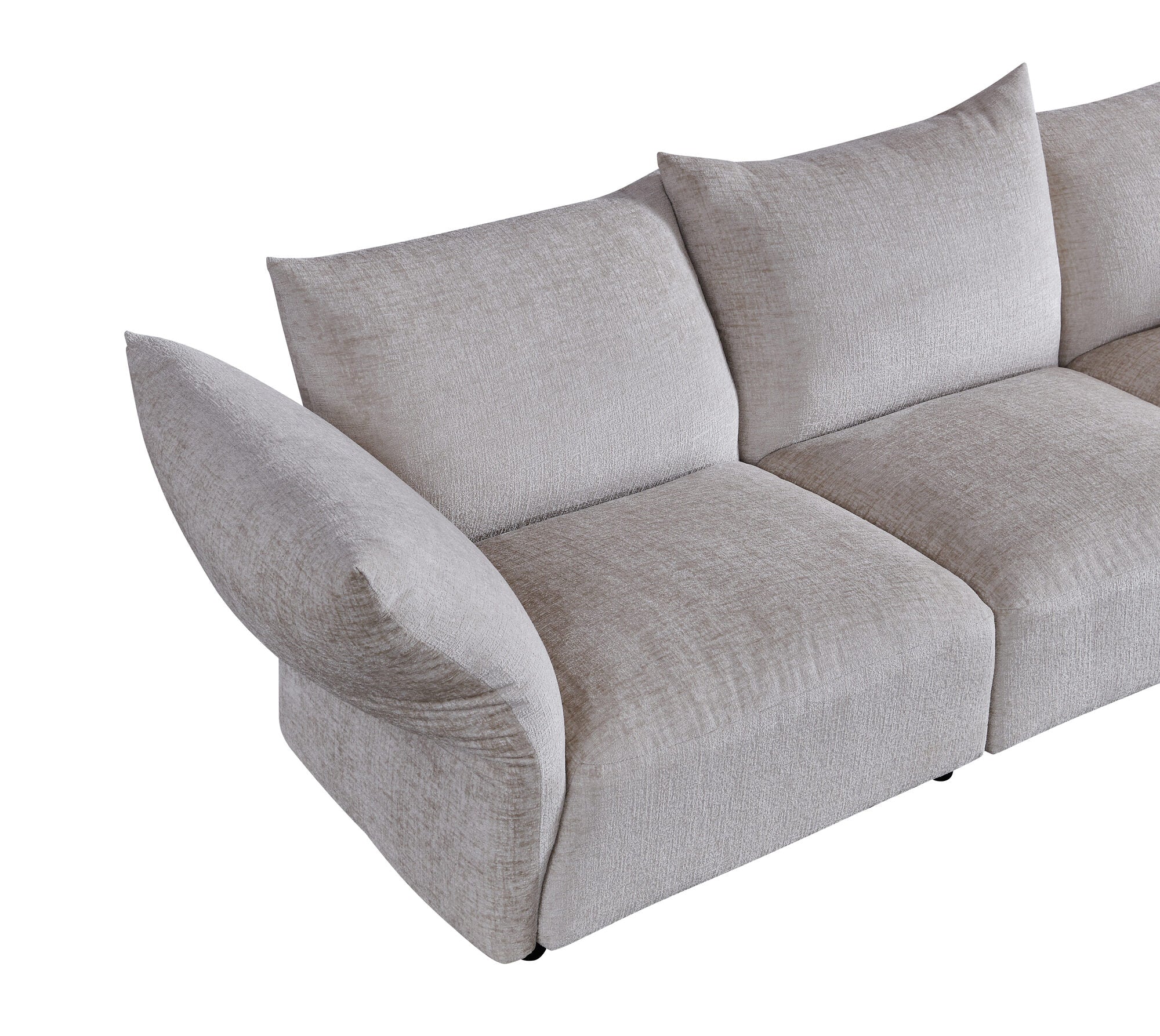 Dumonde félkör alakú kanapé kényelmes HR habszivacs ülőrésszel Vogue 460x131 cm