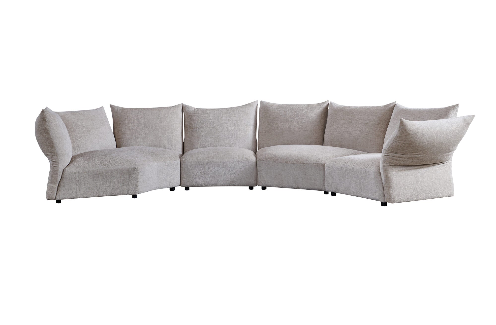 Dumonde félkör alakú kanapé kényelmes HR habszivacs ülőrésszel Vogue 460x131 cm