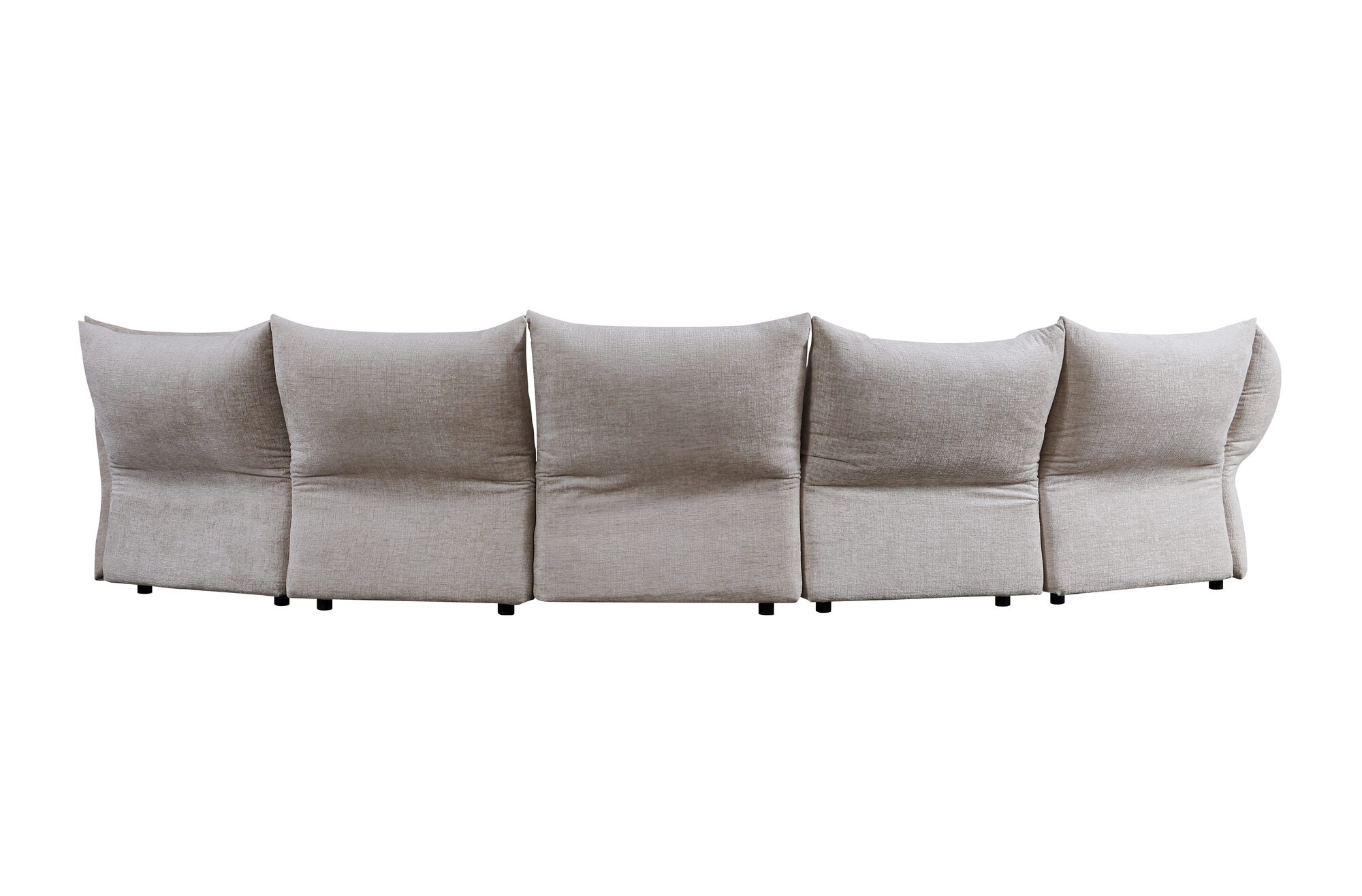 Dumonde félkör alakú kanapé kényelmes HR habszivacs ülőrésszel Vogue 460x131 cm