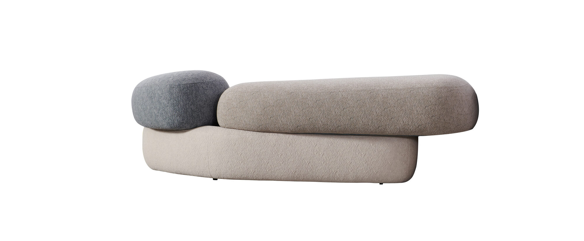 Dumonde félkör alakú kanapé kényelmes HR Ambra hab ülőfelülettel 390x150 cm