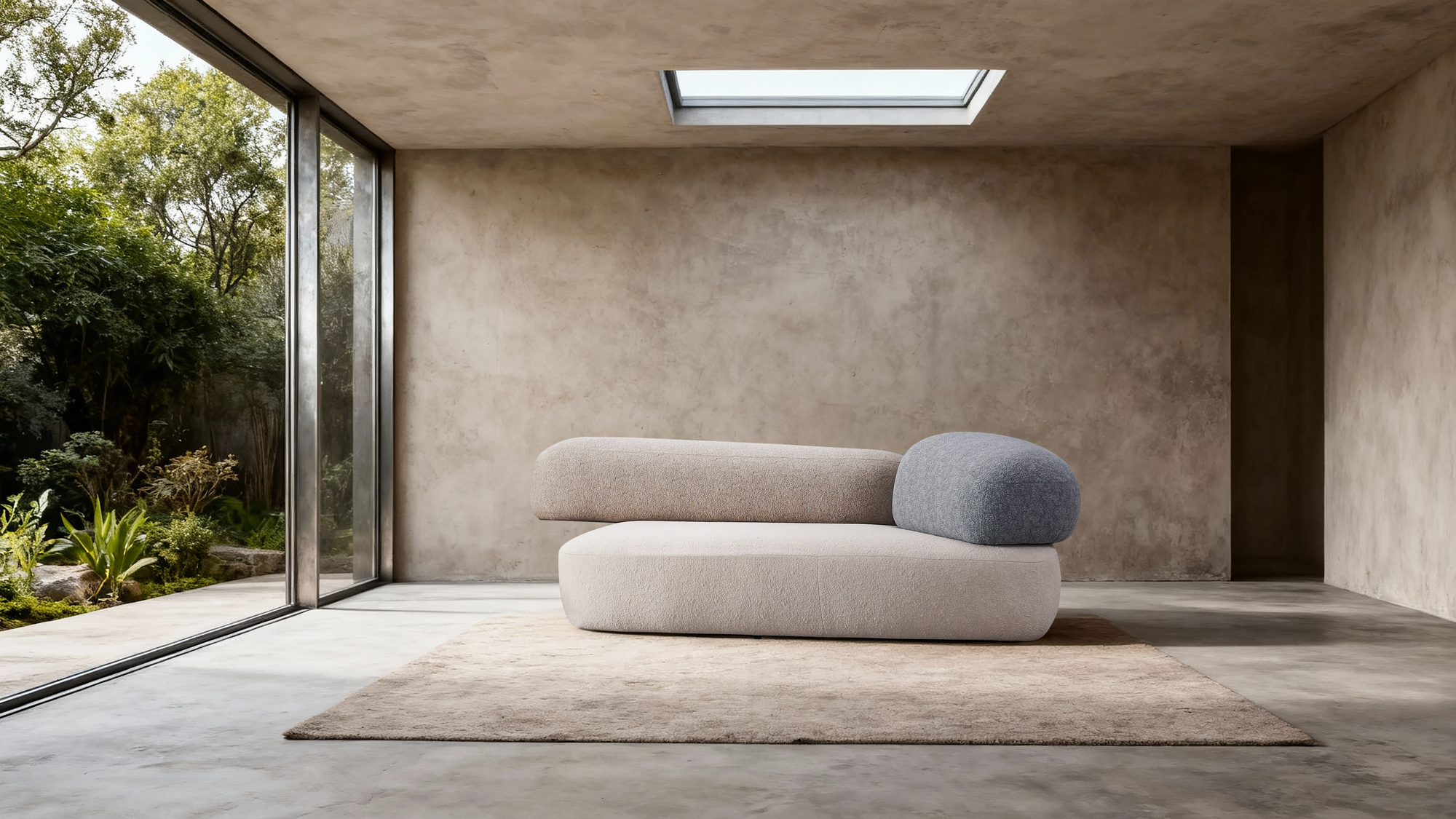 Dumonde félkör alakú kanapé kényelmes HR Ambra hab ülőfelülettel 390x150 cm