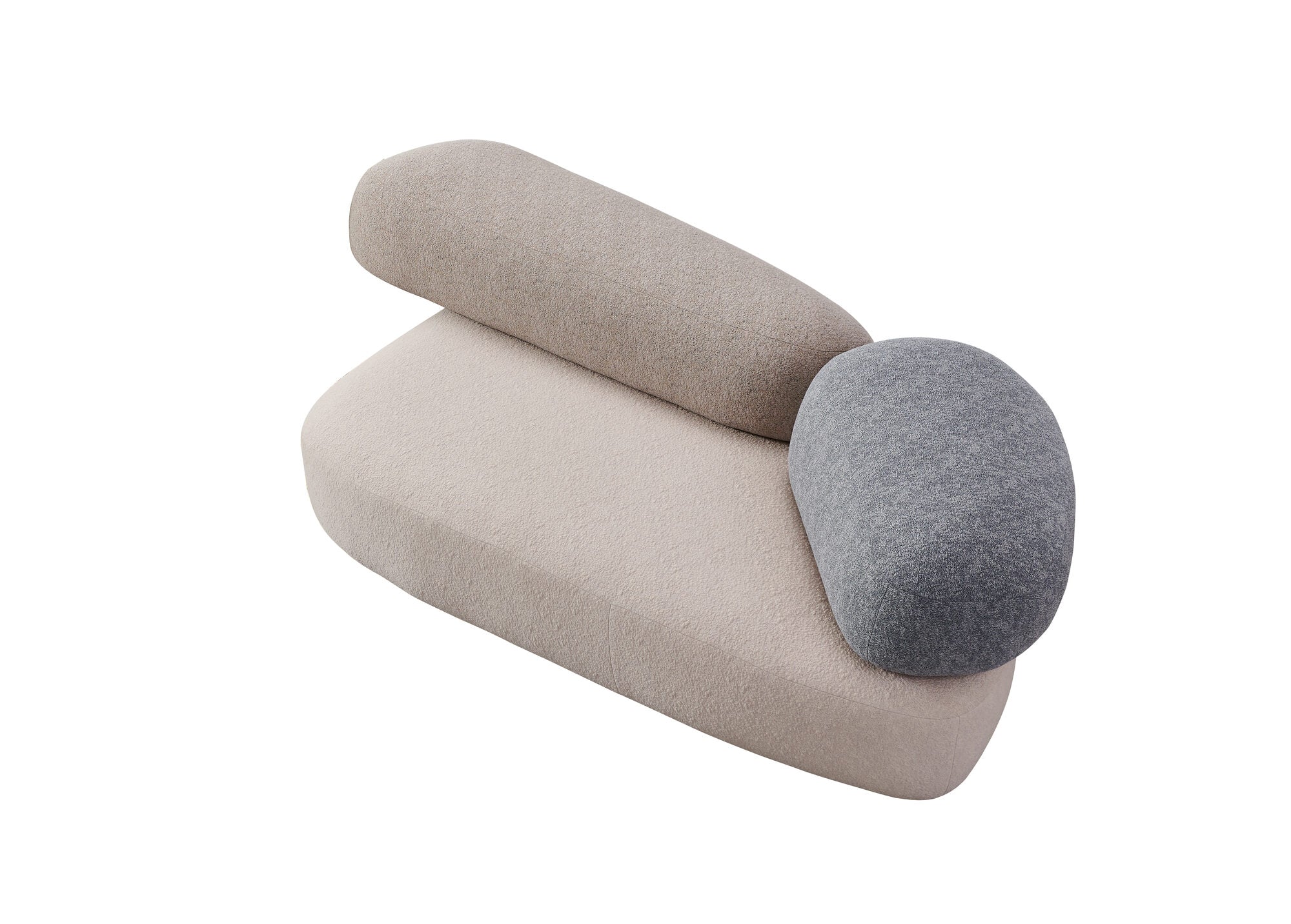 Dumonde félkör alakú kanapé kényelmes HR Ambra hab ülőfelülettel 390x150 cm