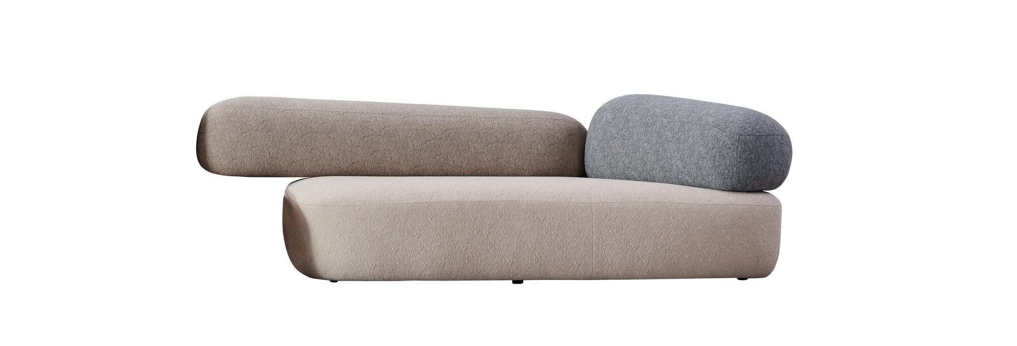 Dumonde félkör alakú kanapé kényelmes HR Ambra hab ülőfelülettel 390x150 cm