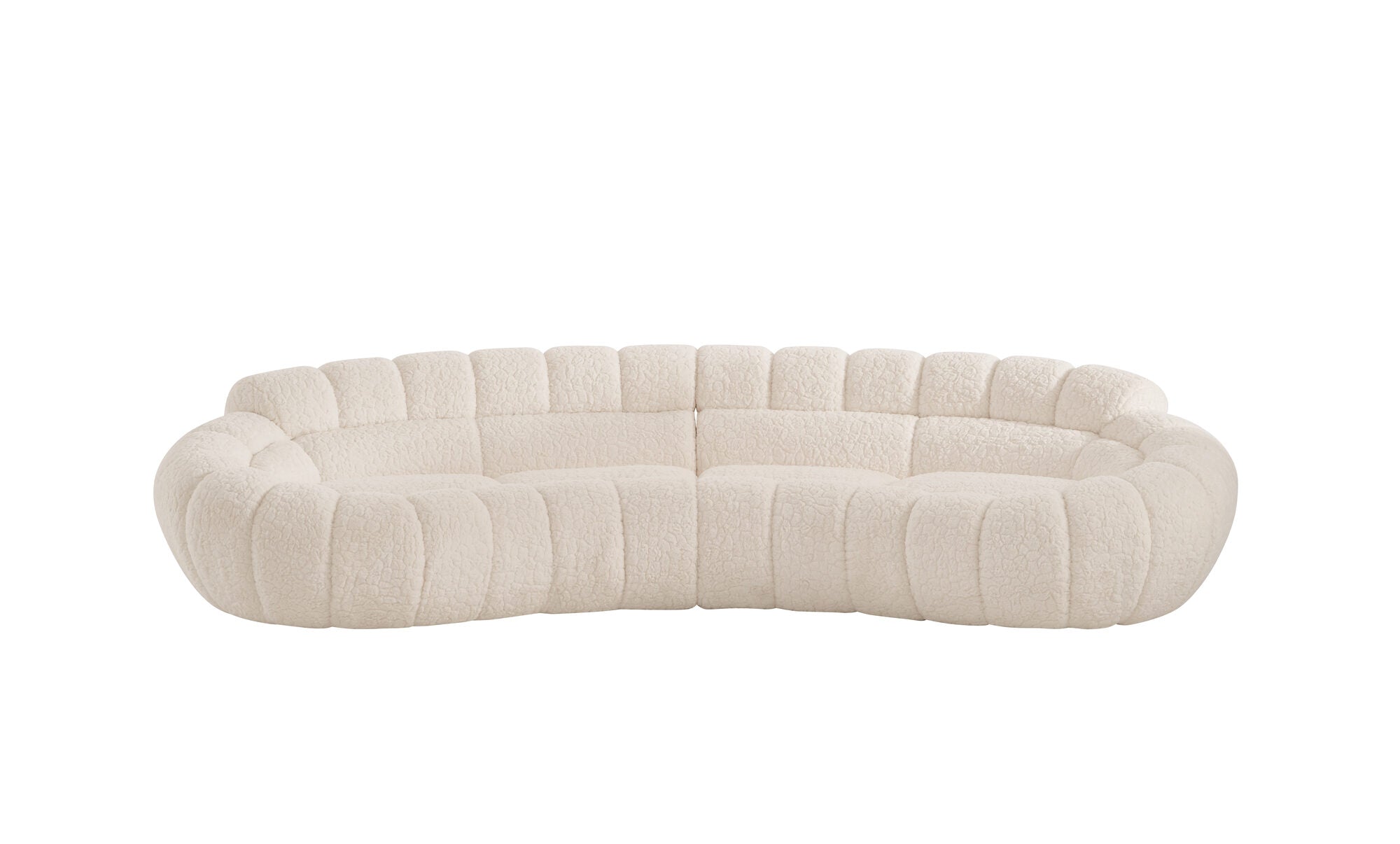 Dumonde félkör alakú kanapé kényelmes HR habszivacs ülőrésszel, Layan 338x148 cm