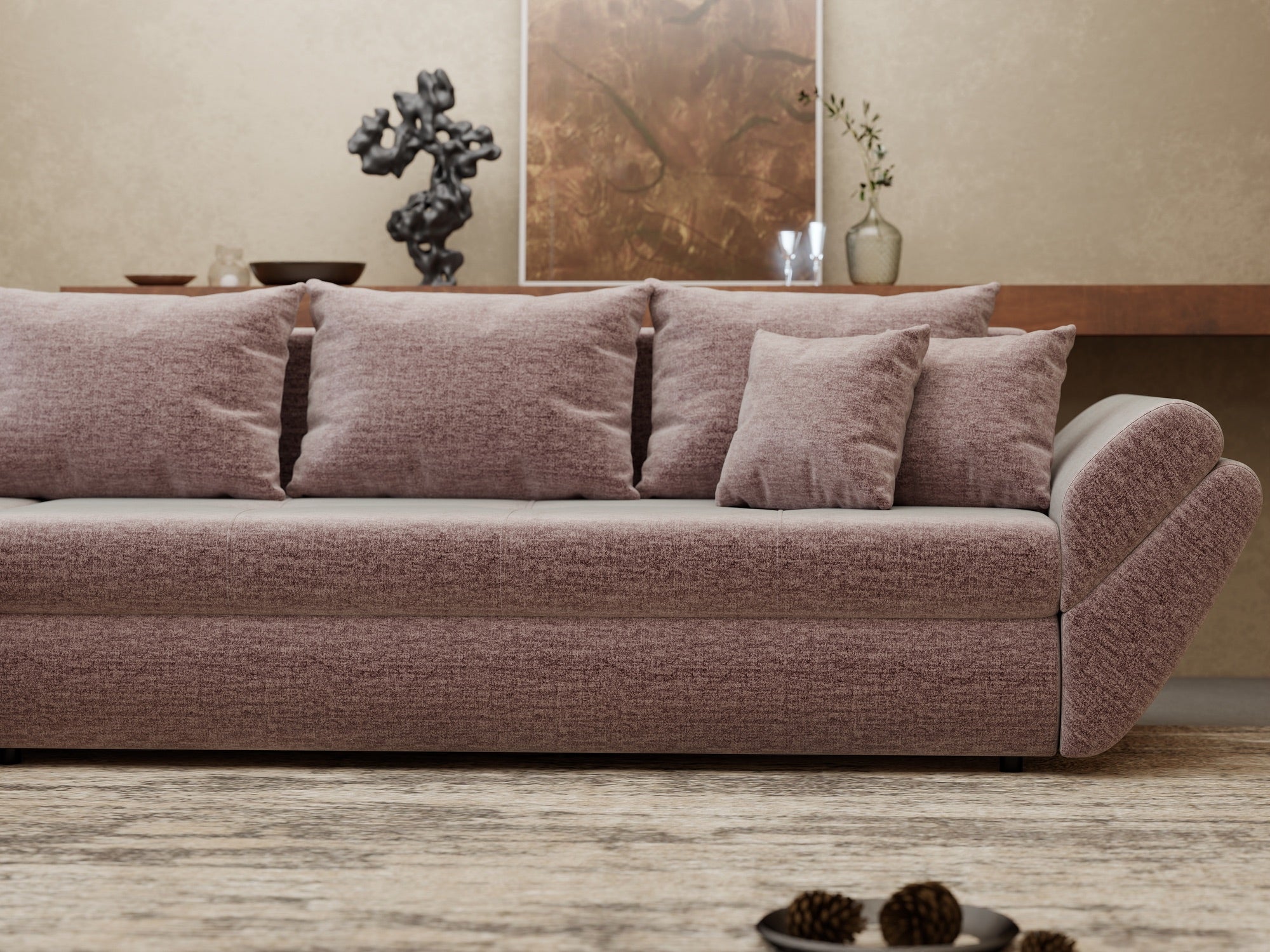 Loana XL Monolith Roz Pudrat