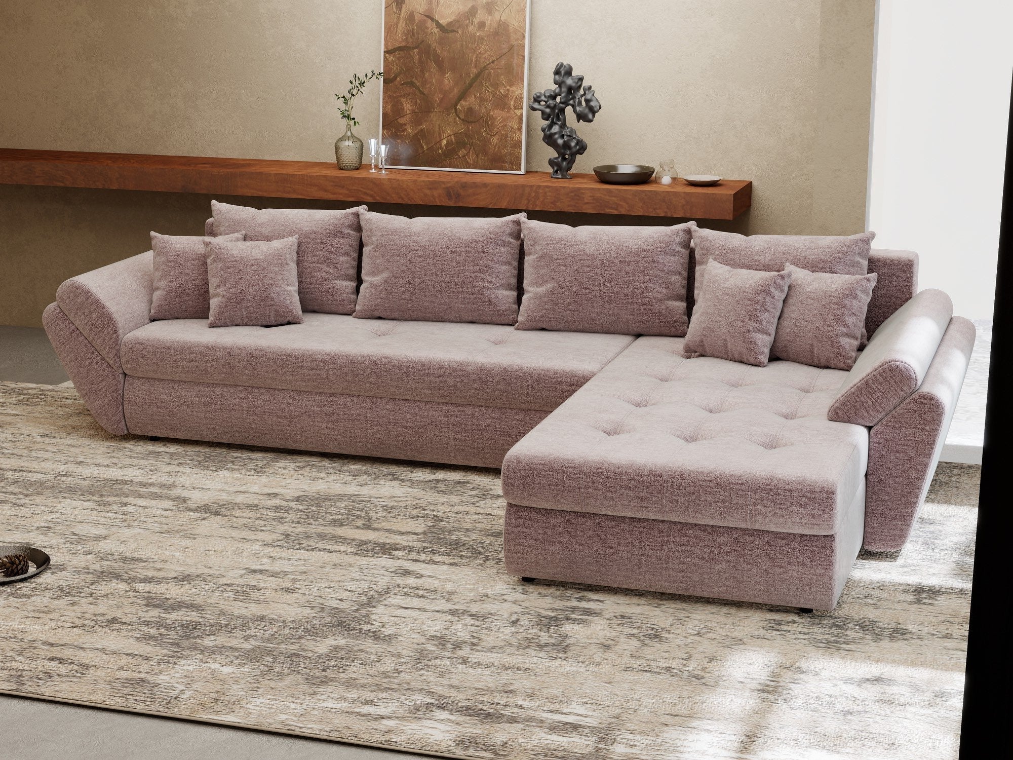 Loana XL Monolith Roz Pudrat II