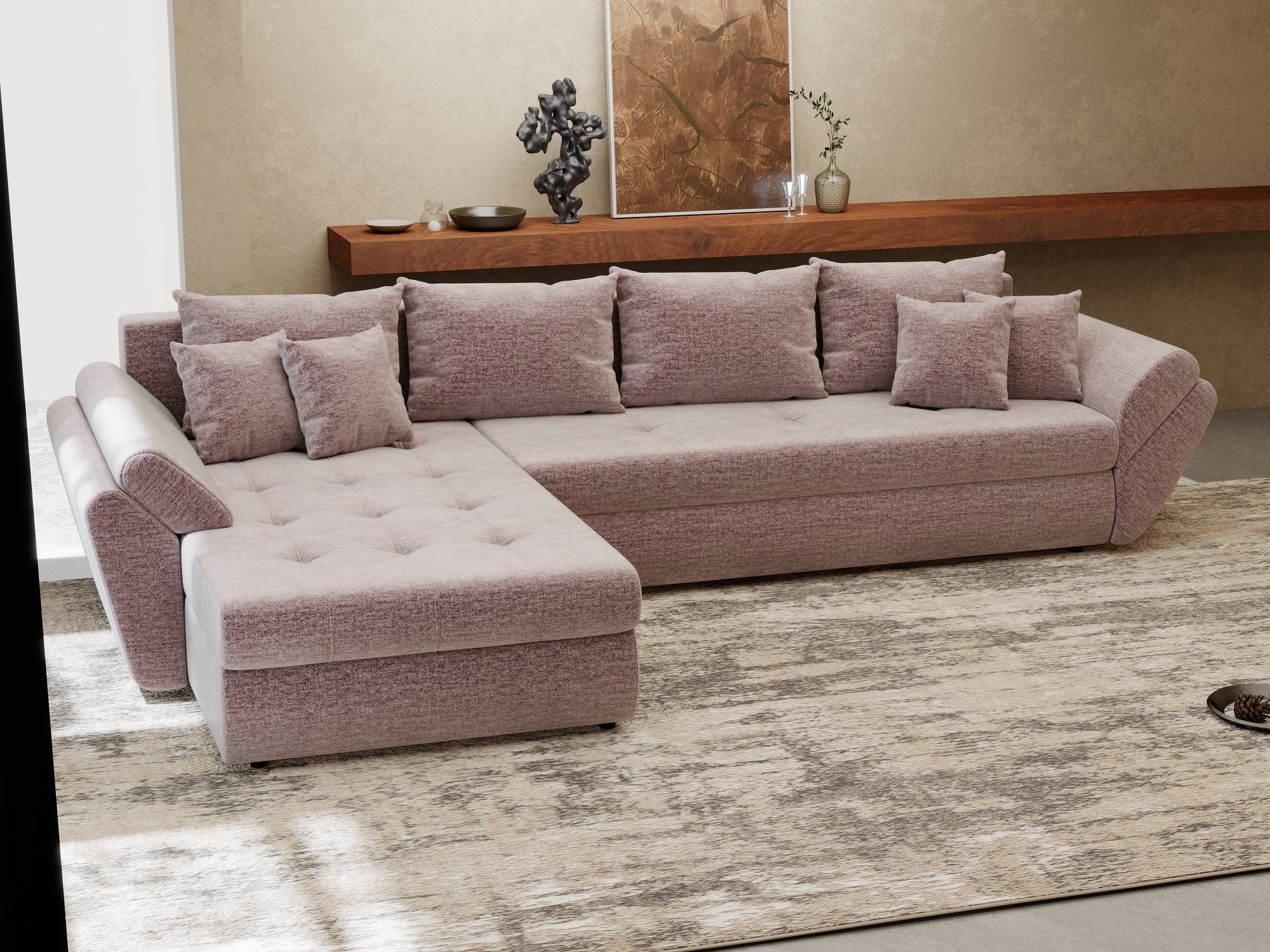 Loana XL Monolith Roz Pudrat