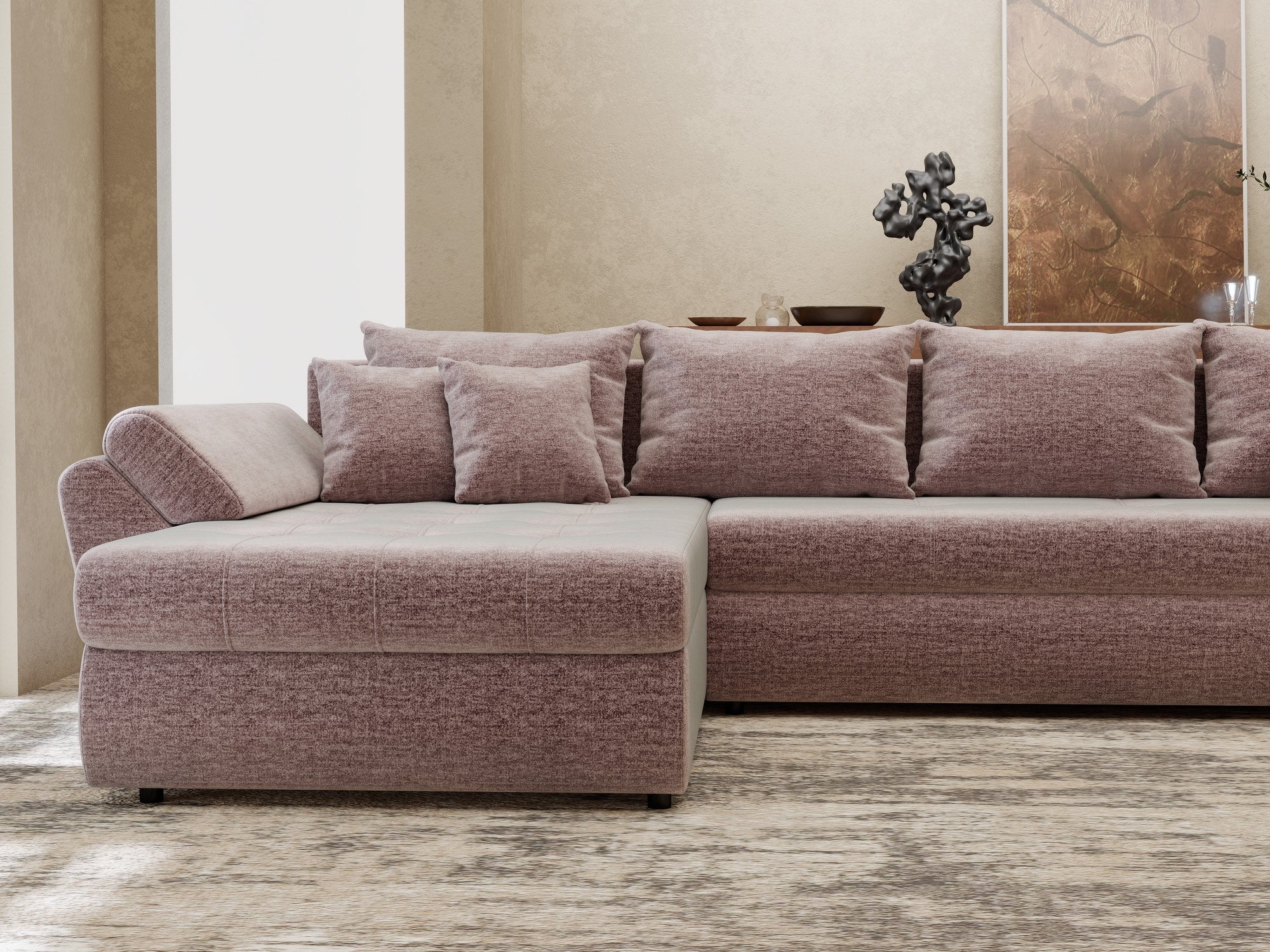 Loana XL Monolith Roz Pudrat