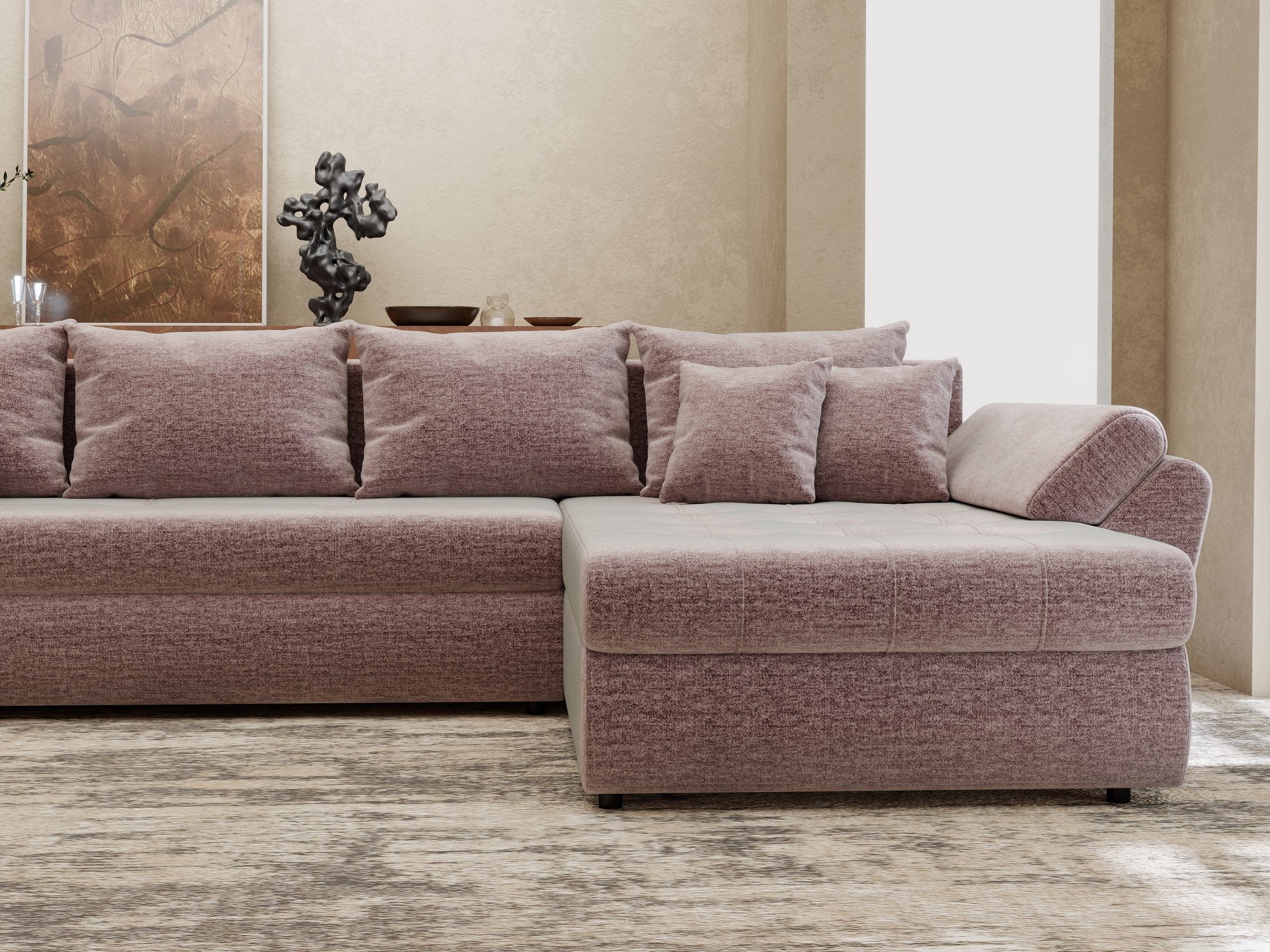 Loana XL Monolith Roz Pudrat II
