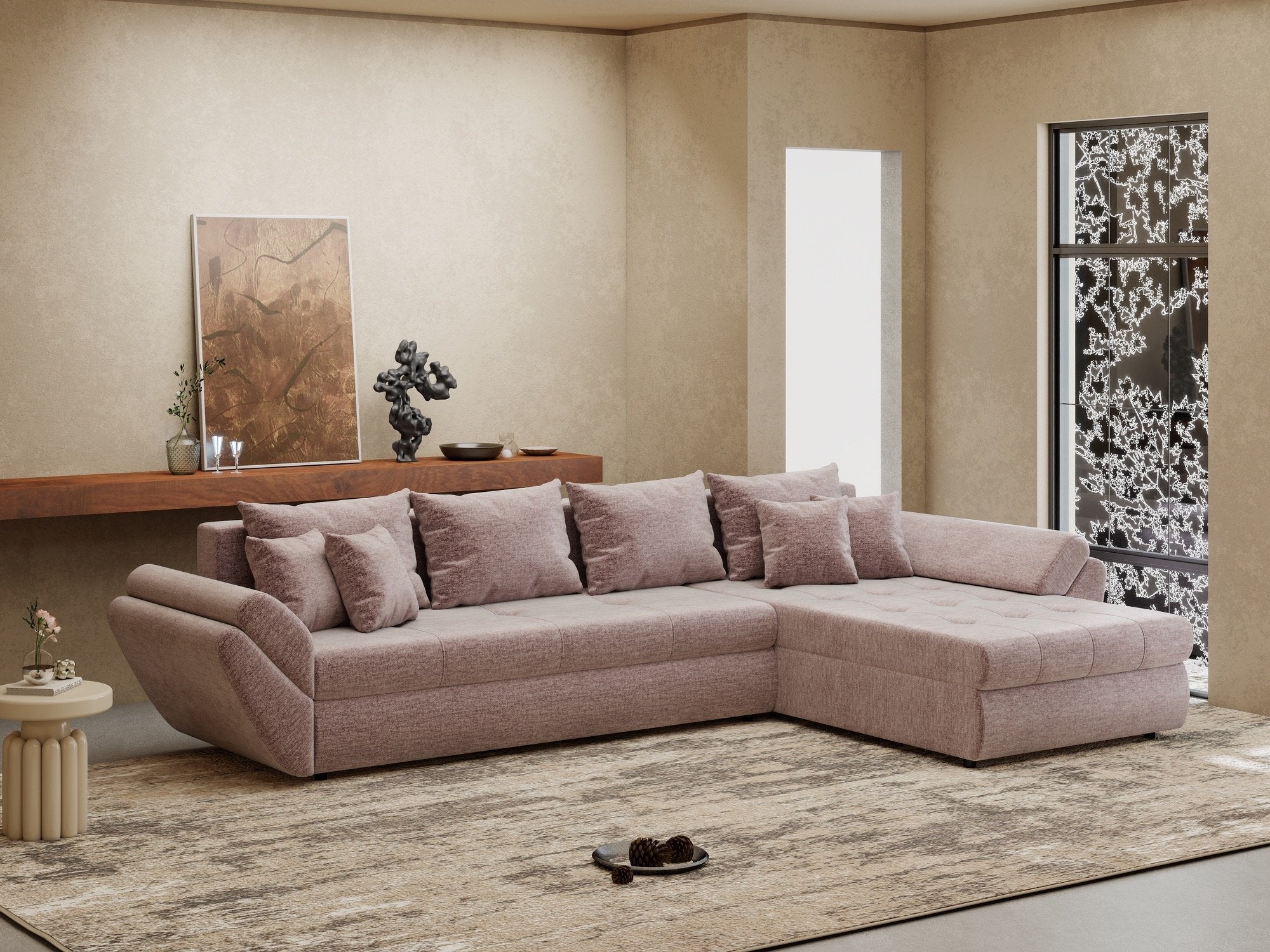 Loana XL Monolith Roz Pudrat II
