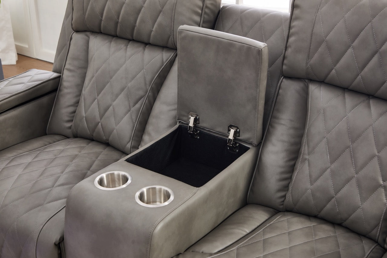 Dumonde 3+2+1 kanapé szett, elektromos relax funkció, vezeték nélküli töltés, USB-C, fűtött pohártartó, LED világítás, Selvar