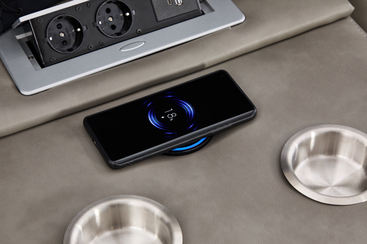 Dumonde 3+2+1 kanapé szett, elektromos relax funkció, vezeték nélküli töltés, USB-C, fűtött pohártartó, LED világítás, Selvar