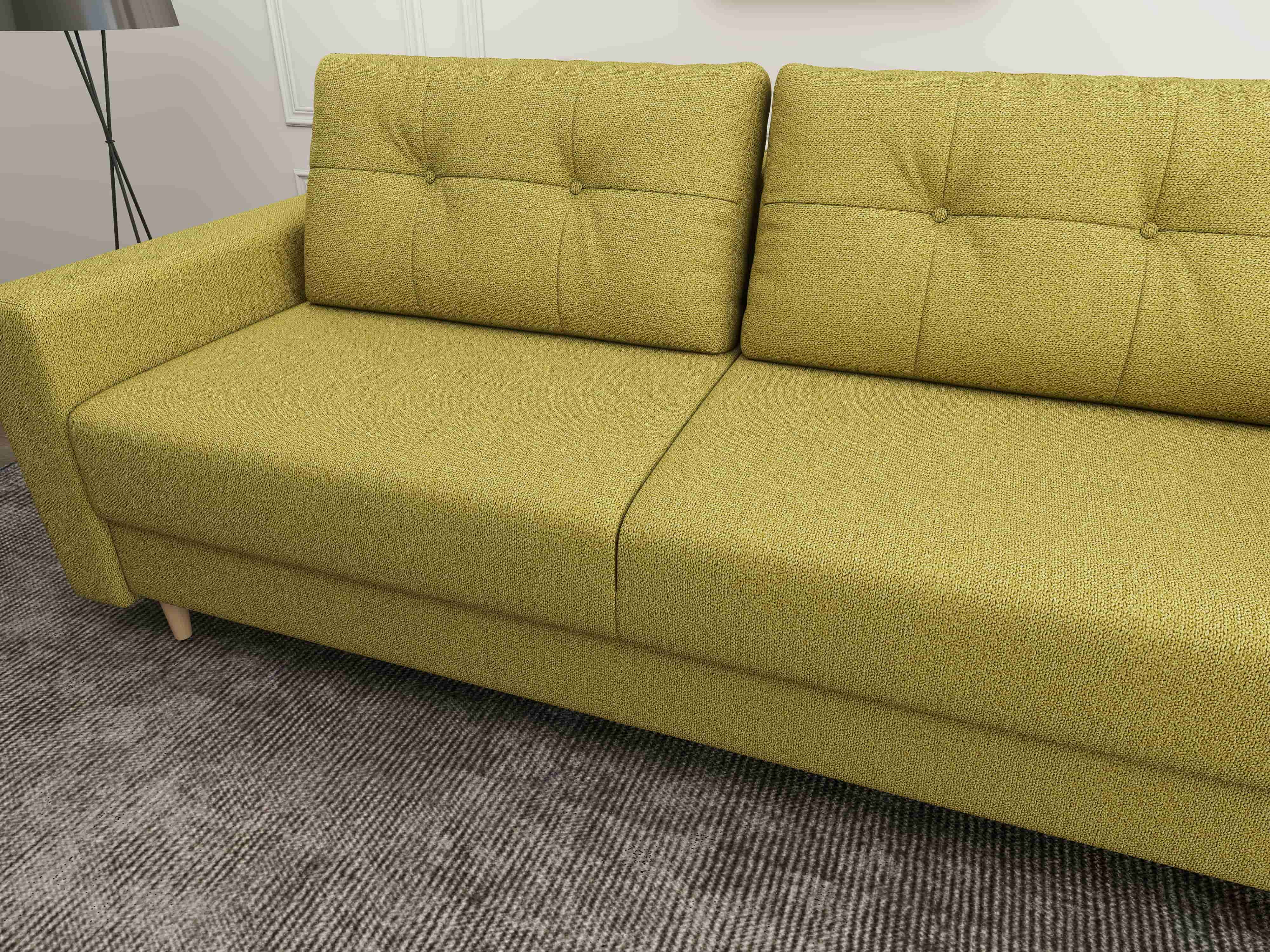 Canapea extensibilă dumonde cu ladă de depozitare si sezut confortabil din spuma HR, Summer Enjoy Verde 225x100 cm fabrica