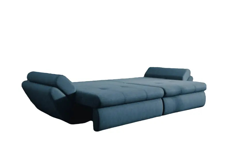Canapea extensibilă dumonde cu ladă de depozitare si sezut confortabil din spuma high-density, Loana Enjoy Blue 300x100 cm