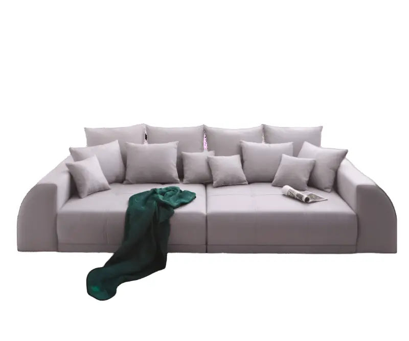 Canapea extensibilă dumonde cu 2 lăzi de depozitare si sezut confortabil din spuma high-density, Verona Enjoy Grey 310x120 cm