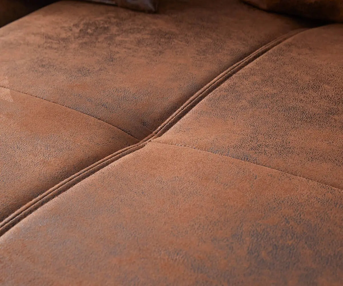 Canapea extensibilă dumonde cu 2 lăzi de depozitare si sezut confortabil din spuma high-density, Verona Madagaskar Brown 310x120 cm