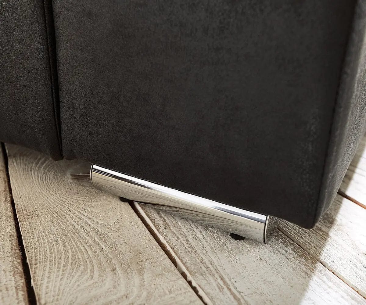 Dumonde kinyitható kanapé tárolórekesszel és kényelmes, nagy sűrűségű habszivacs ülőrésszel, Marbela Madagaskar Szürke XXL 295x100 cm