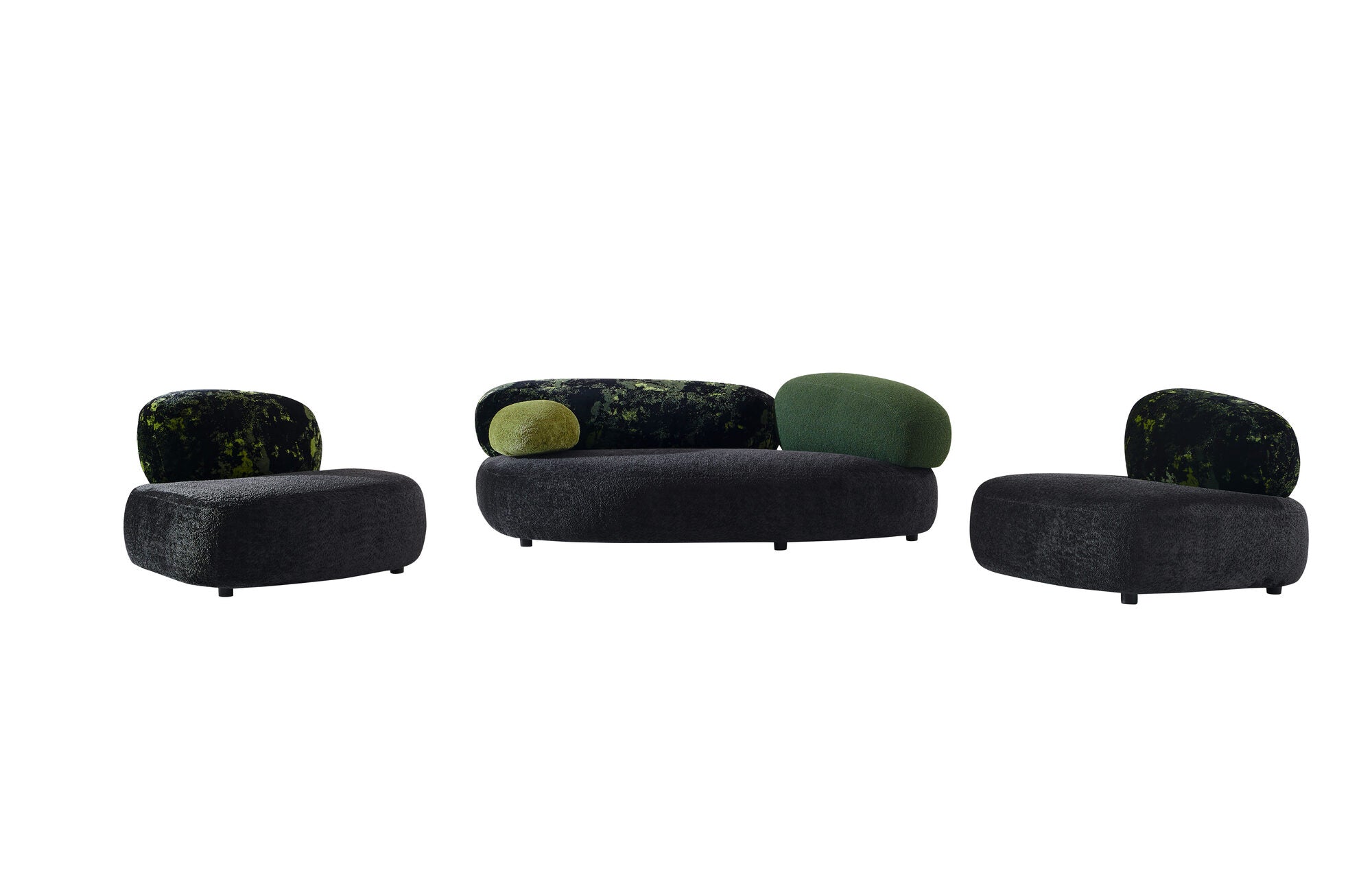 Dumonde kanapé szett + 2 fotel, kényelmes, nagy sűrűségű hab ülőfelülettel, Serene 220x134 cm