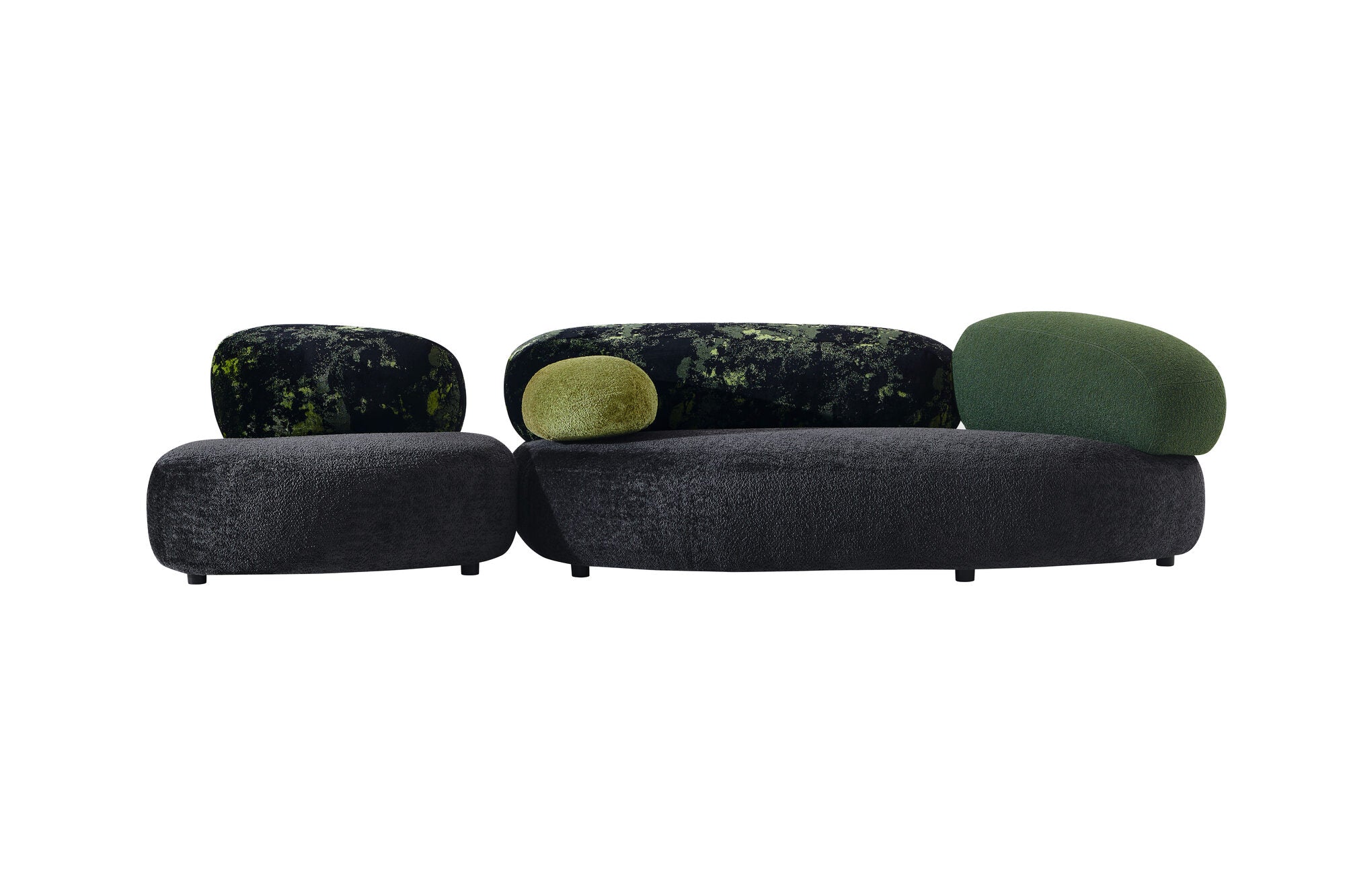 Dumonde kanapé szett + 2 fotel, kényelmes, nagy sűrűségű hab ülőfelülettel, Serene 220x134 cm