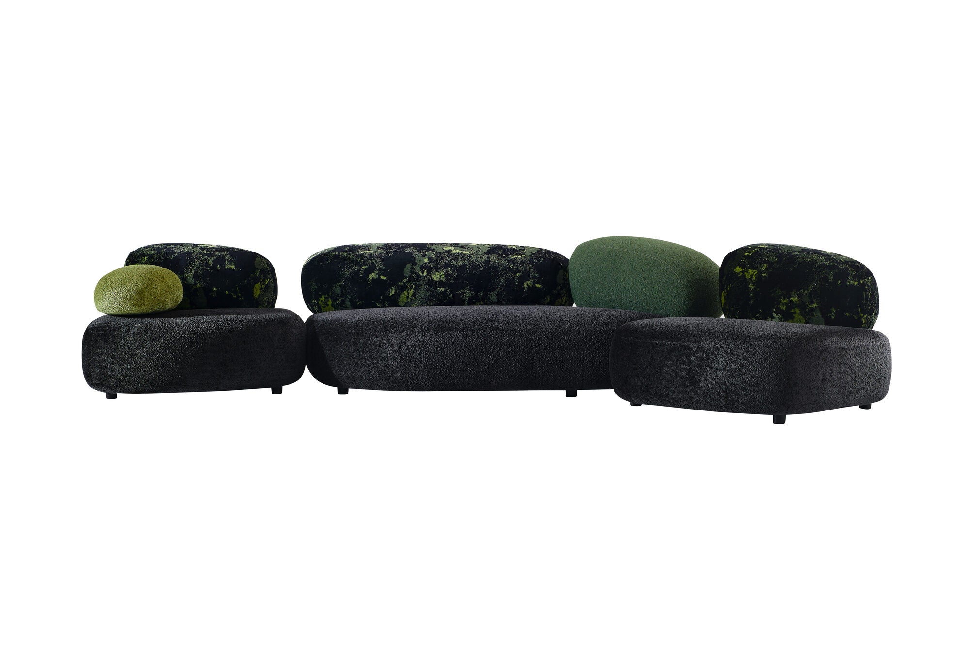 Dumonde kanapé szett + 2 fotel, kényelmes, nagy sűrűségű hab ülőfelülettel, Serene 220x134 cm