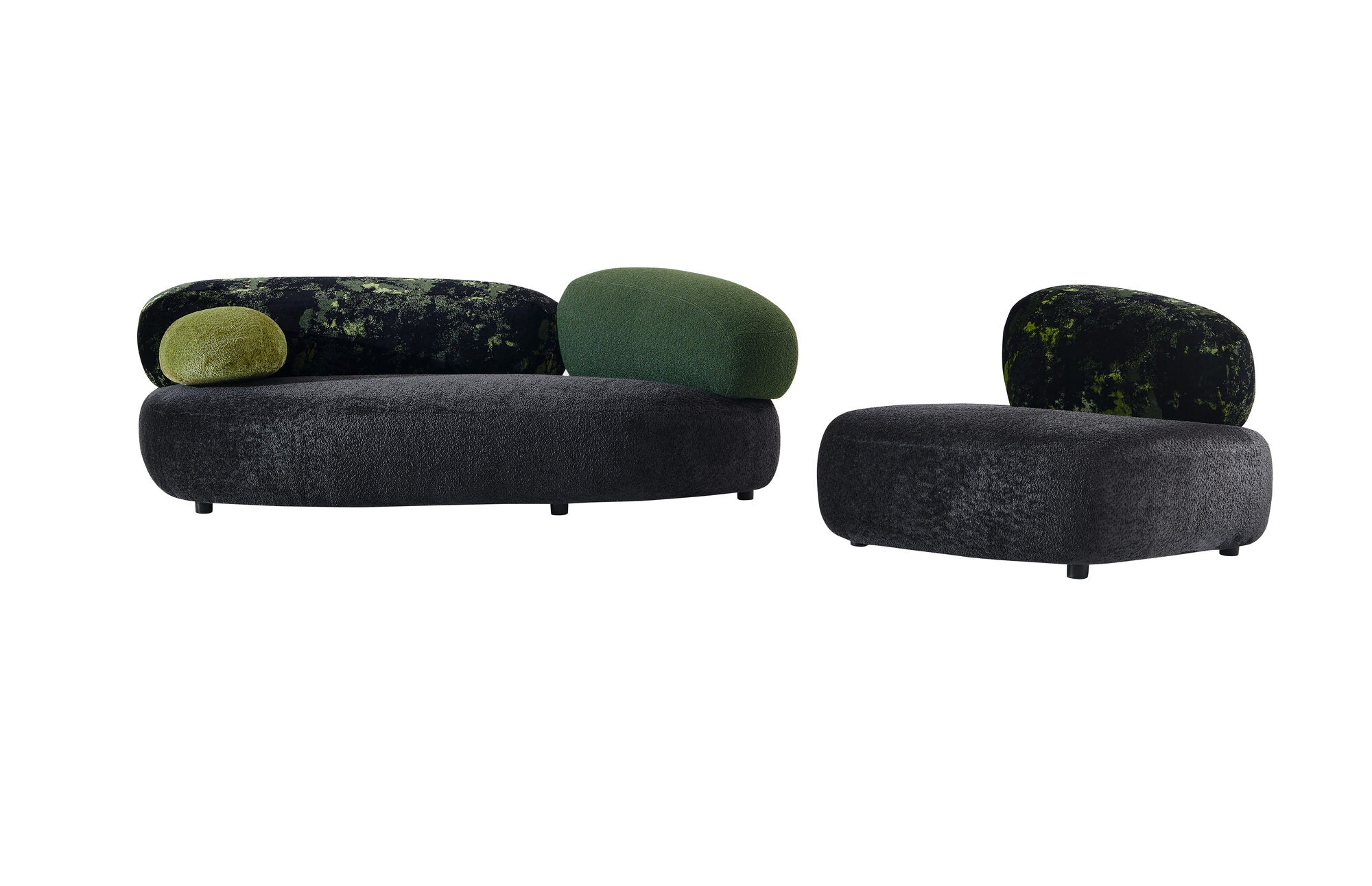 Dumonde kanapé szett + 2 fotel, kényelmes, nagy sűrűségű hab ülőfelülettel, Serene 220x134 cm