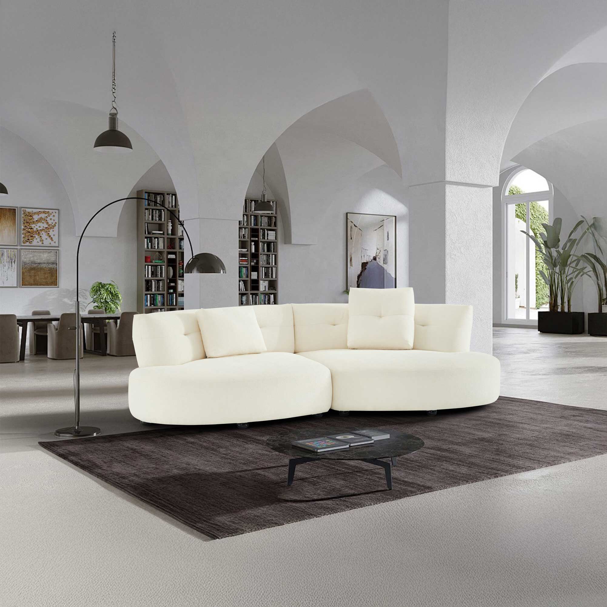 Démonde félköríves kanapé HR habból készült kényelmes ülőfelülettel, Vineto 280x140 cm