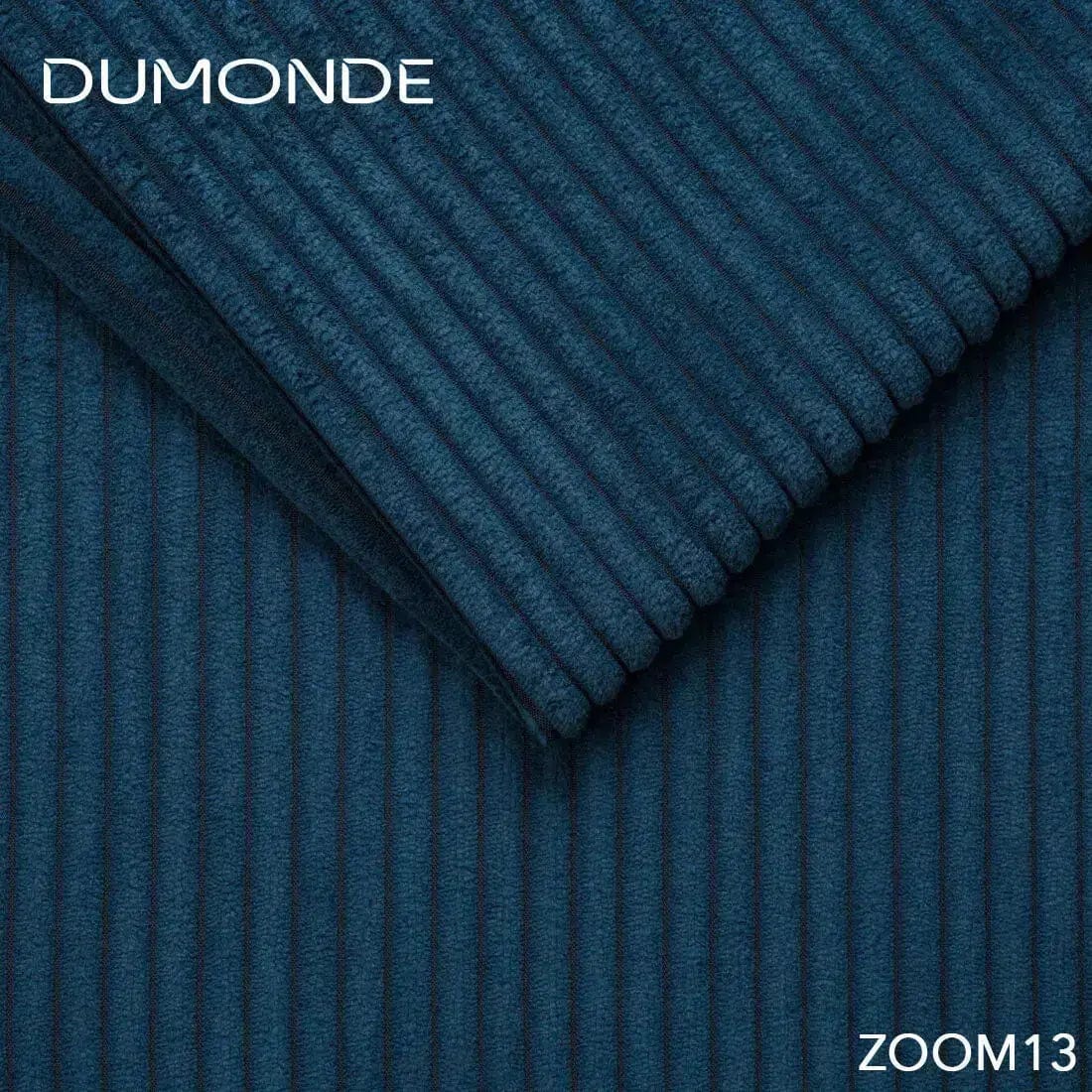 Colțar extensibil dumonde cu ladă de depozitare si sezut confortabil din spuma high-density, Loana Zoom Blue II 270x185 cm